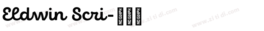 Eldwin Scri字体转换